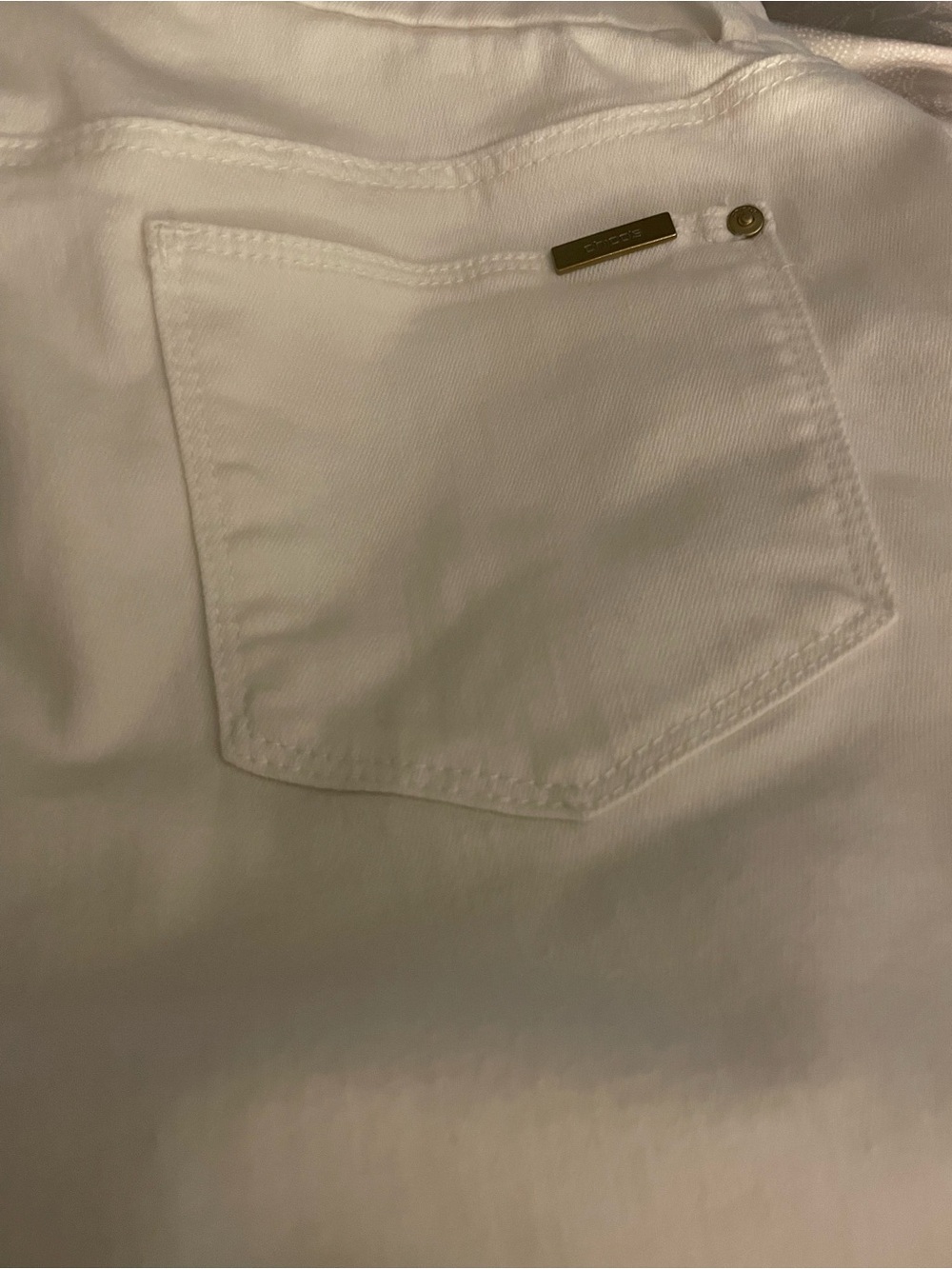 Chico's White So Slimming Girlfriend Ankle Jeans - Picture 4 of 4